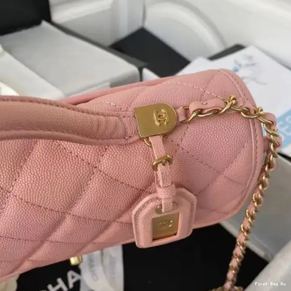First Bag Ru HANDLE BAG WITH TOP SMALL CHANEL FLAP 0625